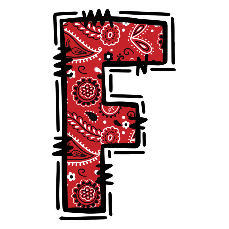 Cowboy Alphabet Fabric Panel 7