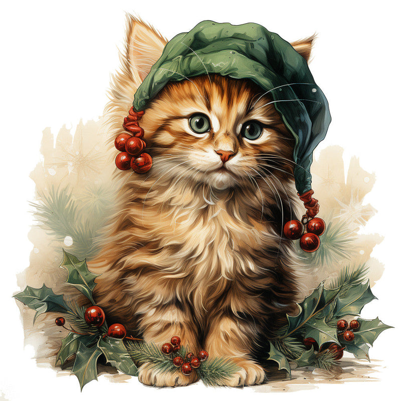 Elegant Christmas Fabric Panel 29