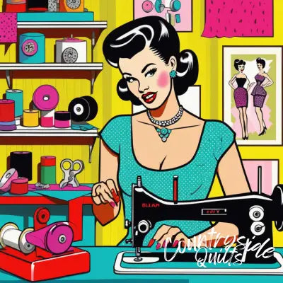 Pop Art Sewing Fabric Panel 67