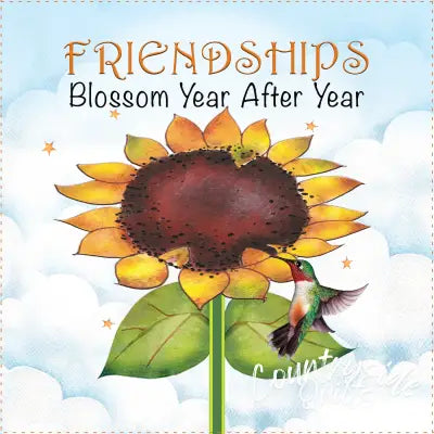 Fabric Art Panel 6in Sunflower Blossom