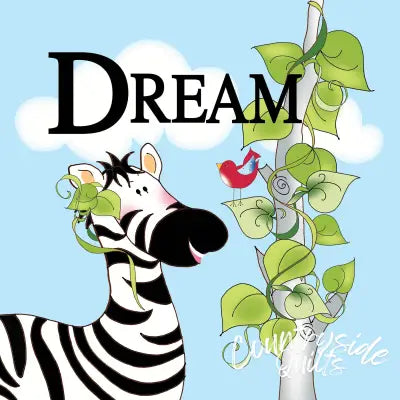 Fabric Art Panel 6in Zebra Dream