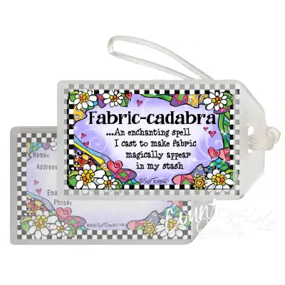 Fabric Cadabra Bag Tag