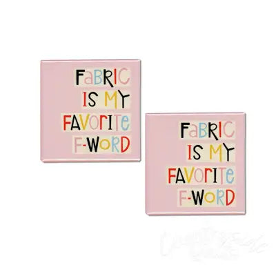 Fabric F-Word Magnet 2pk