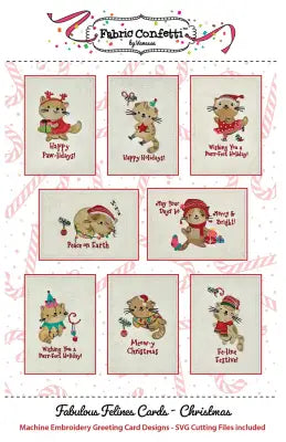 Fabulous Felines Cards - Christmas