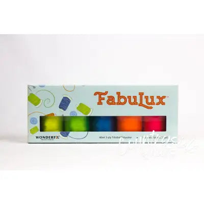 FabuLux Trilobal Polyester 40wt 700m 5ct Set Neons