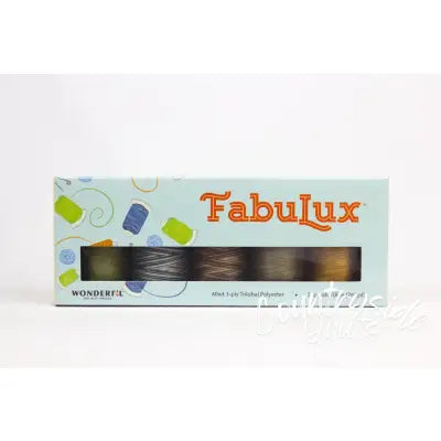 FabuLux Trilobal Polyester 40wt 700m 5ct Set Neutrals