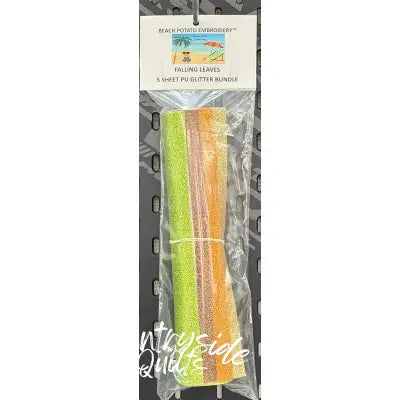 Falling Leaves Glitter Sheet Bundle 5pk