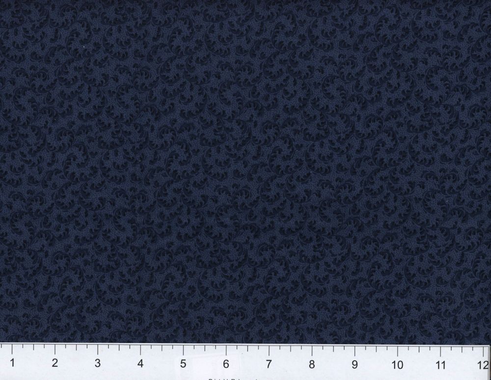 45" Fancy Tonal - Navy