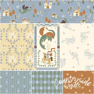 Faraway Kingdom 1 Yard Bundle Sky, 7pcs