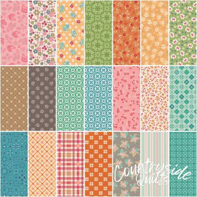 Farmer's Daughter 1 Yard Bundle Coral, 21pcs