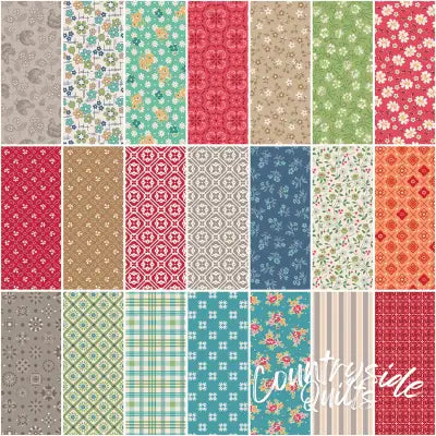 Farmer's Daughter 1 Yard Bundle Pewter, 21pcs