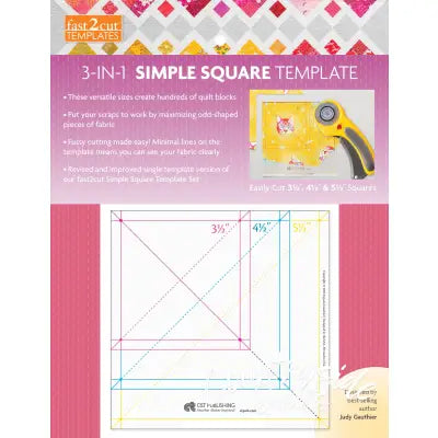 fast2cut 3-in-1 Simple Square Template