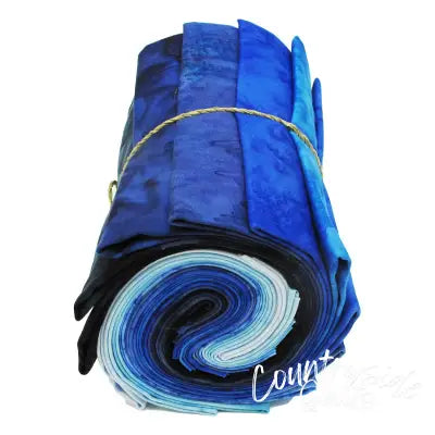 Fat Quarter, 1895s Batiks Blue Colorway, 12pcs/bundle