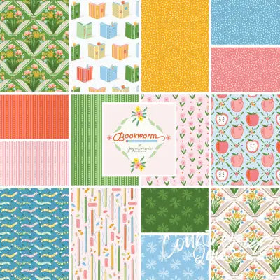 Fat Quarter Bookworm 15Pcs/Bundle
