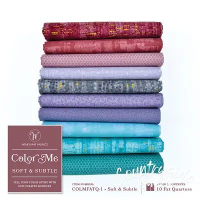 Fat Quarter bundle, Color Me Soft & Subtle, 10pcs/bundle