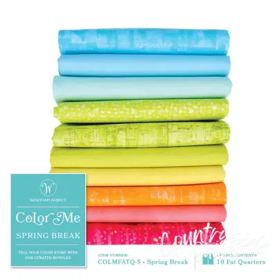 Fat Quarter bundle, Color Me Spring Break, 10pcs/bundle