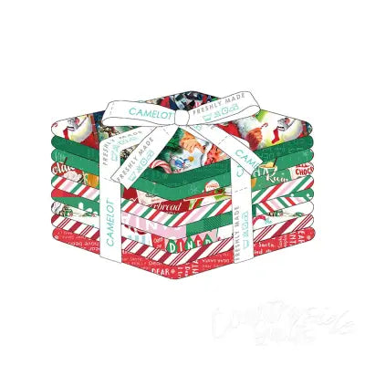 Fat Quarter Bundle Letters to Santa, 9pcs/bundle