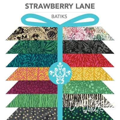 Fat Quarter Bundle Strawberry Lane Batik, 33pcs/bundle