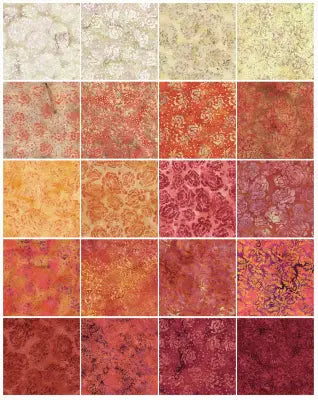 Fat Quarter Bundles Everbloom 20pcs, 1 Piece of Each Print