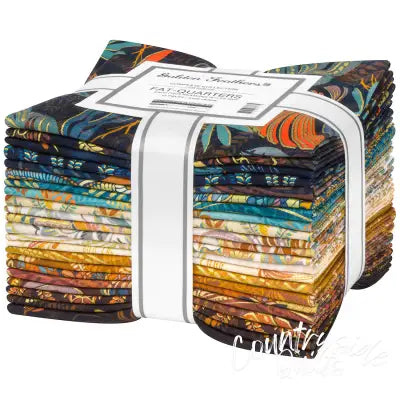 Fat Quarter Bundles, Golden Feathers, 22pcs