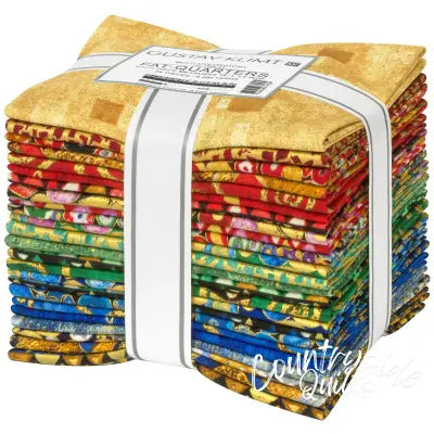 Fat Quarter Bundles Gustav Klimt Multi, 24pc