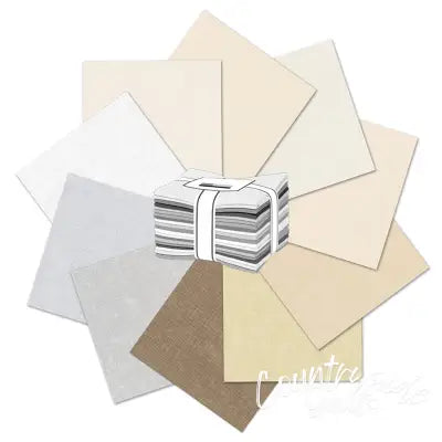 Fat Quarter Bundles Quilters Linen 10pcs