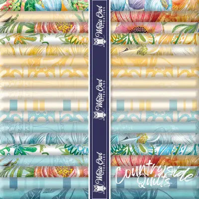 Fat Quarter Bundles Tranquil Blooms 18pcs 1 Piece of Each Print