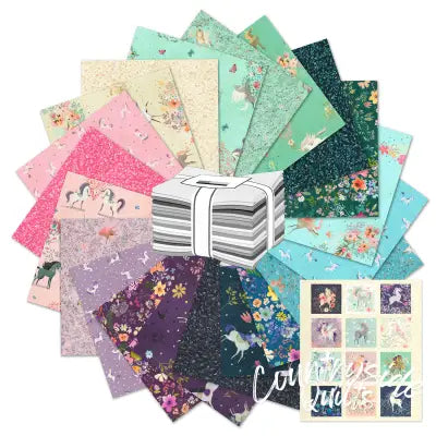 Fat Quarter Bundles Unicorn Meadow 21pcs