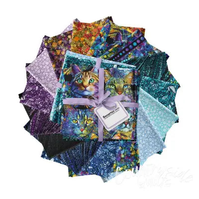 Fat Quarter Cat Artistry, 15pcs/bundle
