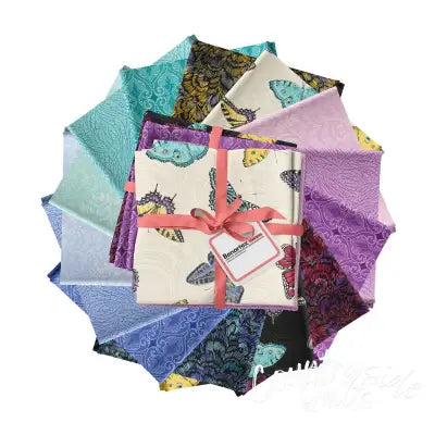 Fat Quarter Circle of Butterflies, 14pcs/bundle