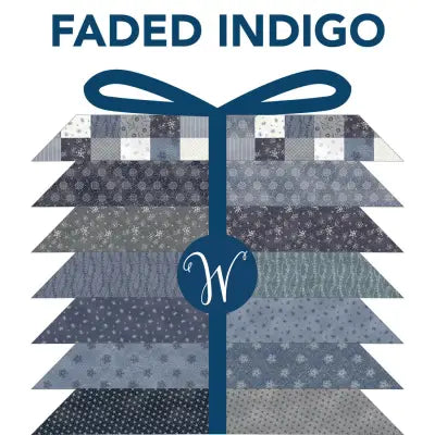 Fat Quarter Faded Indigo