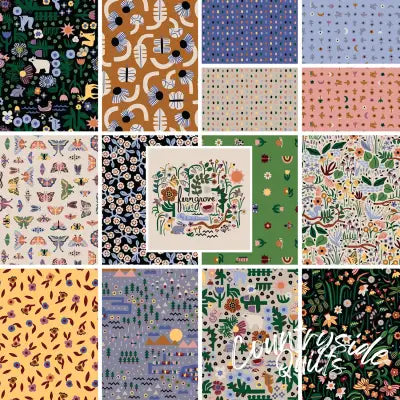Fat Quarter Fern Grove Organic, 14pcs/bundle