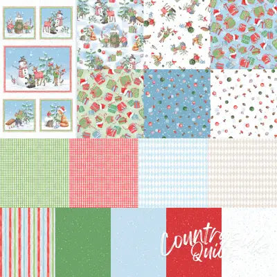 Fat Quarter Frost & Fable, 15pcs + 1 panel/bundle