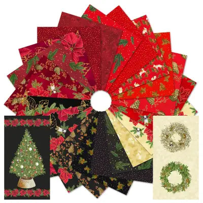 Fat Quarter Holiday Flourish Forest Glen, 23pcs/bundle