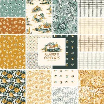 Fat Quarter Kindred Comforts 17Pcs/Bundle