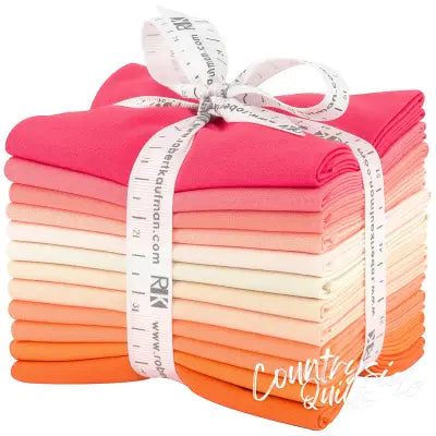 Fat Quarter Kona Cotton Melon Ball Palette, 12pcs/bundle