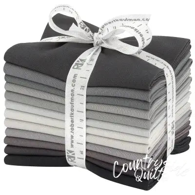 Fat Quarter Kona Cotton Stormy Skies Palette, 12pcs/bundle