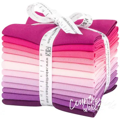 Fat Quarter Kona Cotton Wildberry Palette, 12pcs/bundle