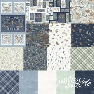 Fat Quarter Lakeside Days, 1 Panel + 15 Sku's