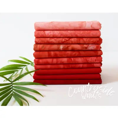 Fat Quarter Lava Tonal Loveable 10pcs/bundle