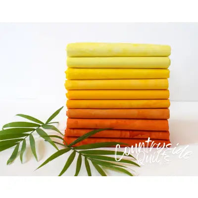 Fat Quarter Lava Tonal Sunshine 10pcs/bundle