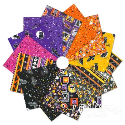 Fat Quarter Lights Out, 14pcs/bundle