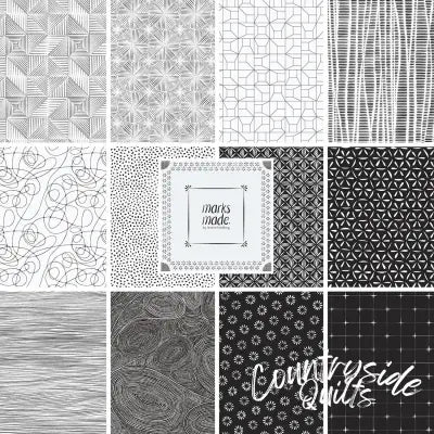 Fat Quarter Marks Made 12Pcs/Bundle