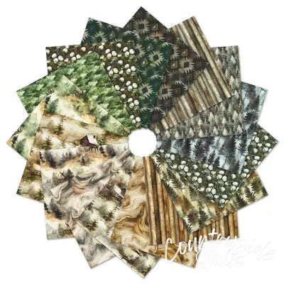 Fat Quarter Nature Retreat, 16pcs/bundle