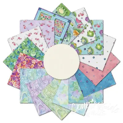Fat Quarter Pondside Pals, 16pcs/bundle