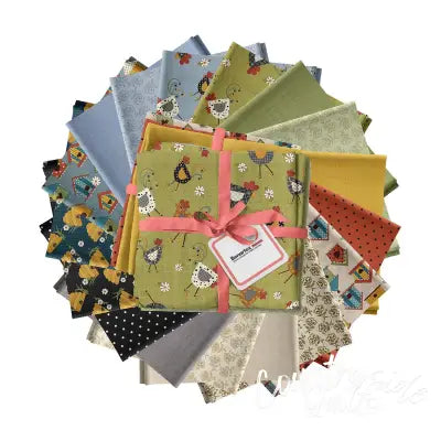 Fat Quarter Prairie Chicks, 17pcs/bundle