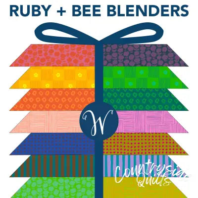 Fat Quarter Ruby & Bee Blenders, 40pcs/bundle