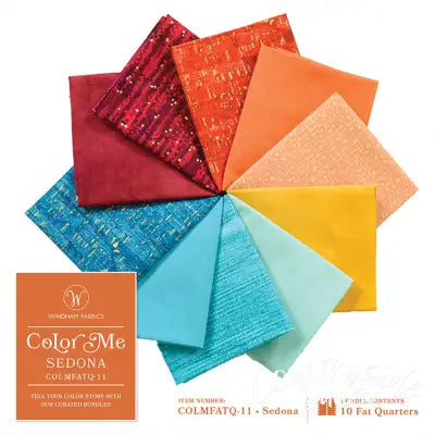 Fat Quarter Sedona Color Me, 10pcs/bundle