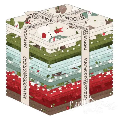 Fat Quarter Snowtop Mountain Flannel, 23pcs/bundle