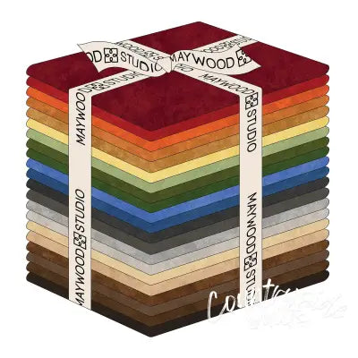 Fat Quarter Squares Shadow Play Flannel Naturals,21pcs/bundle